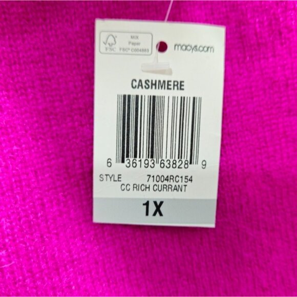 NEW Charter Club Luxury Cashmere Zip Up Hoodie Size 1X - Picture 4 of 7